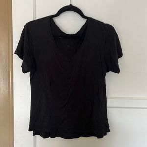 Black soft lulu tee